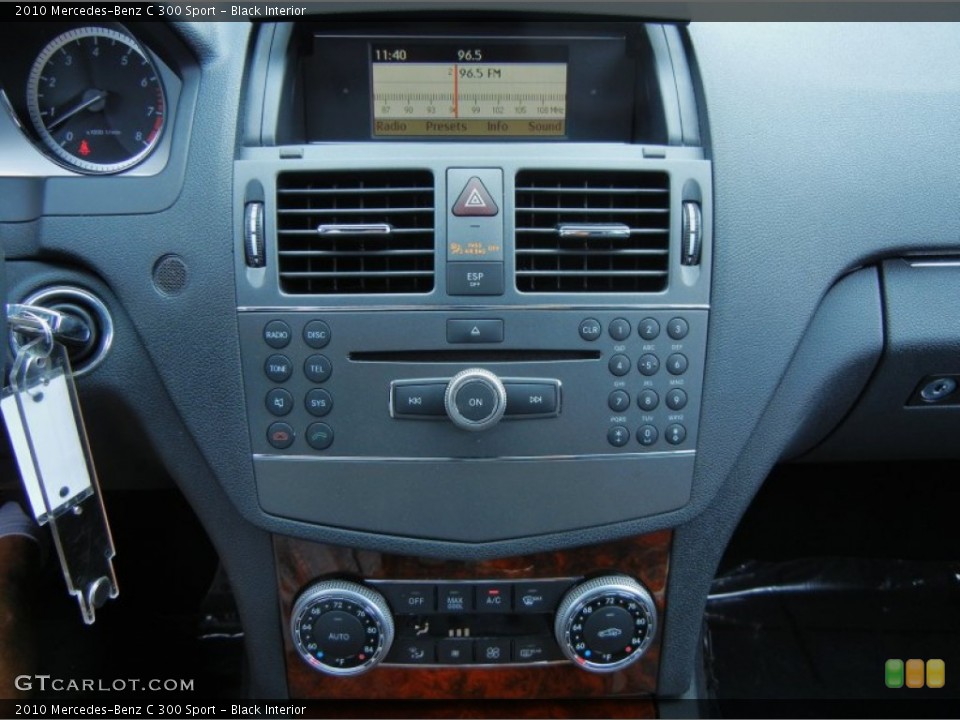Black Interior Controls for the 2010 Mercedes-Benz C 300 Sport #78659320