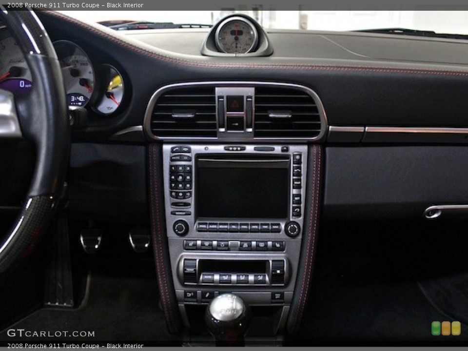 Black Interior Controls for the 2008 Porsche 911 Turbo Coupe #78659545