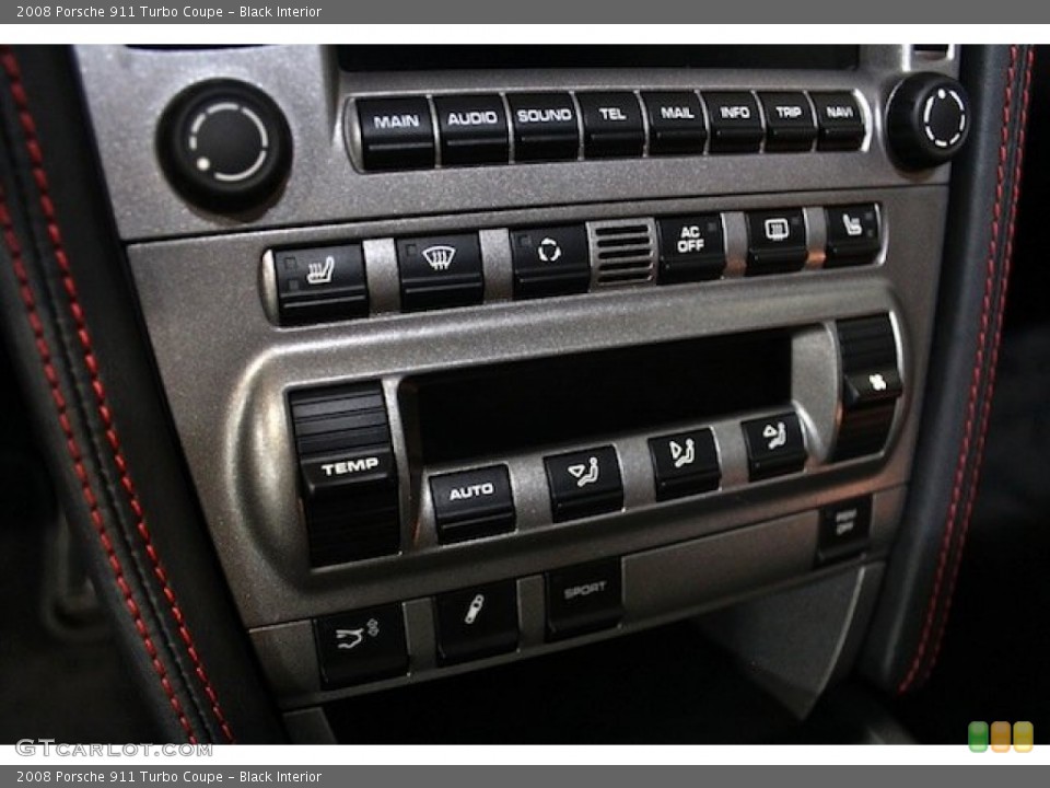Black Interior Controls for the 2008 Porsche 911 Turbo Coupe #78659614