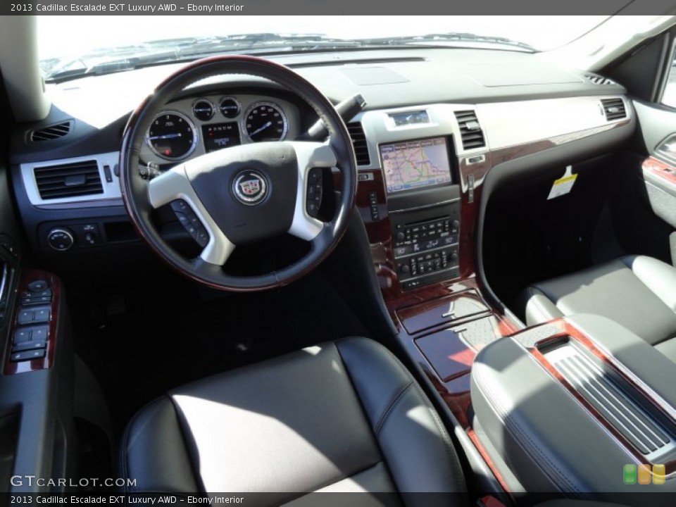Ebony Interior Prime Interior for the 2013 Cadillac Escalade EXT Luxury AWD #78659661