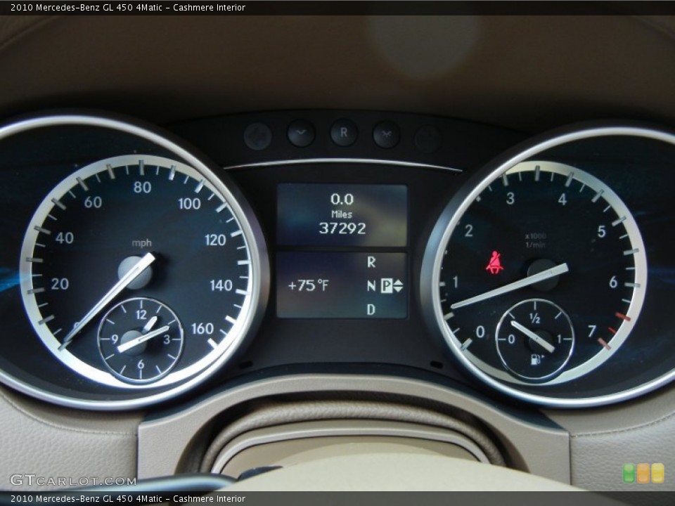 Cashmere Interior Gauges for the 2010 Mercedes-Benz GL 450 4Matic #78659925
