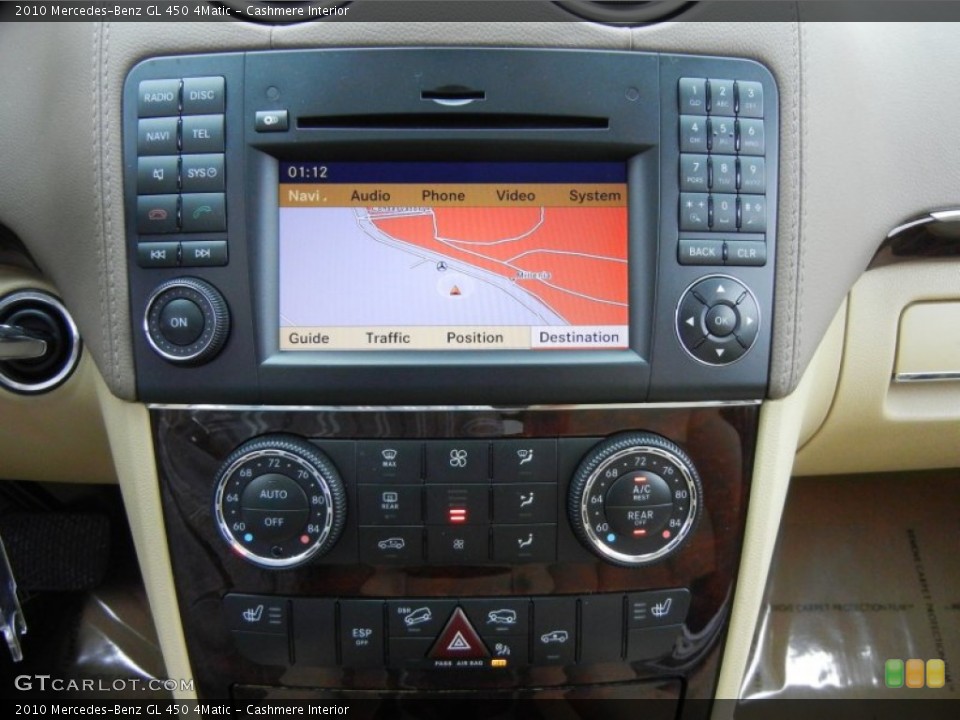 Cashmere Interior Navigation for the 2010 Mercedes-Benz GL 450 4Matic #78659944