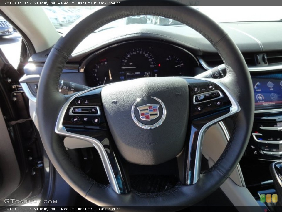 Medium Titanium/Jet Black Interior Steering Wheel for the 2013 Cadillac XTS Luxury FWD #78660255