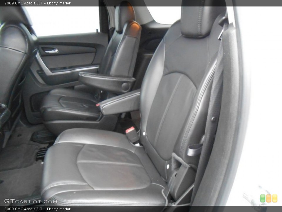 Ebony Interior Rear Seat for the 2009 GMC Acadia SLT #78660652