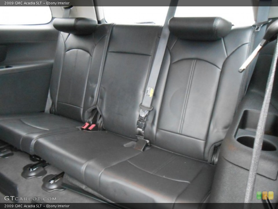Ebony Interior Rear Seat for the 2009 GMC Acadia SLT #78660675