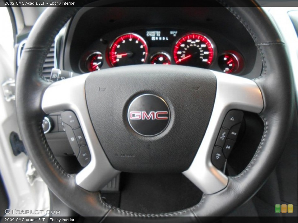 Ebony Interior Steering Wheel for the 2009 GMC Acadia SLT #78660952