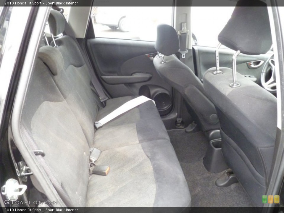 Sport Black Interior Rear Seat for the 2010 Honda Fit Sport #78661437