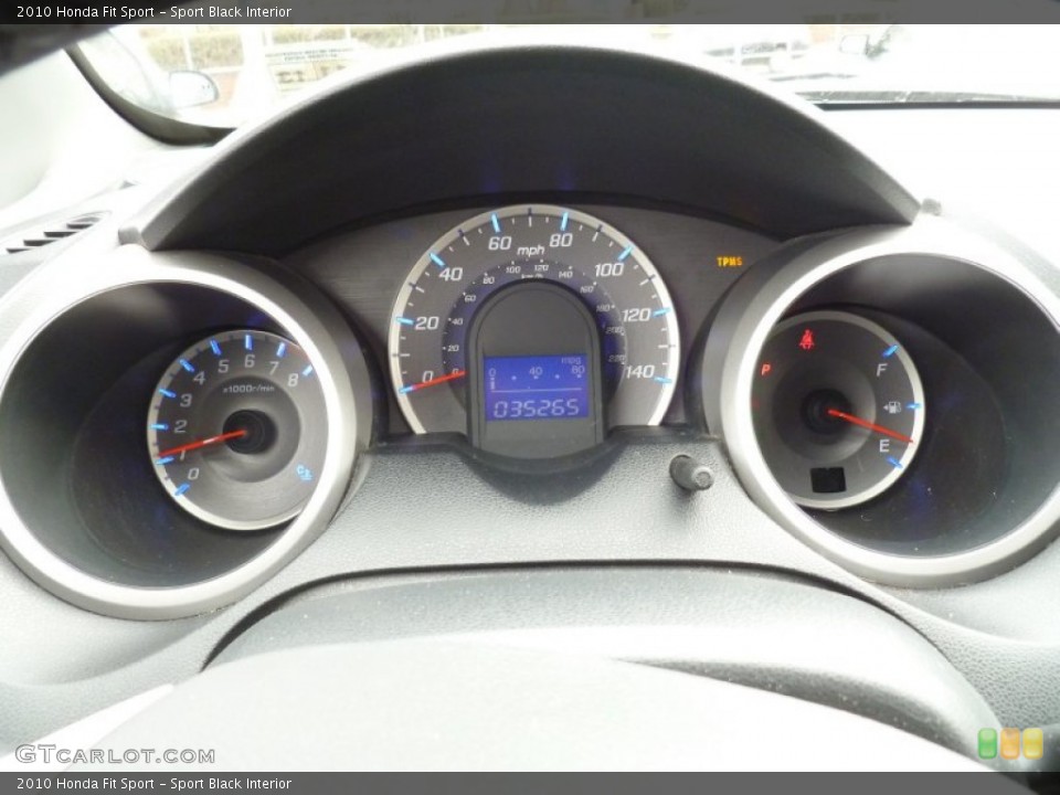 Sport Black Interior Gauges for the 2010 Honda Fit Sport #78661573