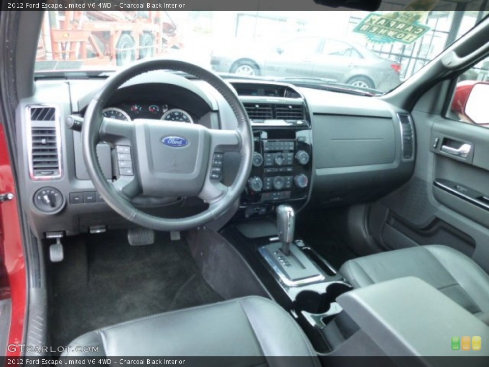 Charcoal Black Interior Prime Interior for the 2012 Ford Escape Limited V6 4WD #78661657
