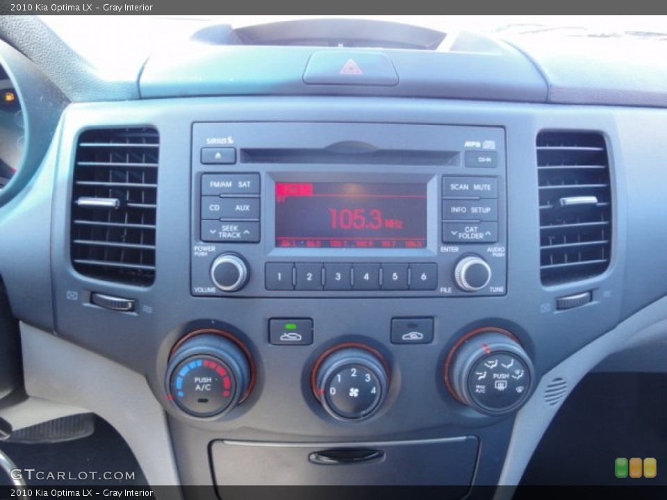 Gray Interior Controls for the 2010 Kia Optima LX #78661769