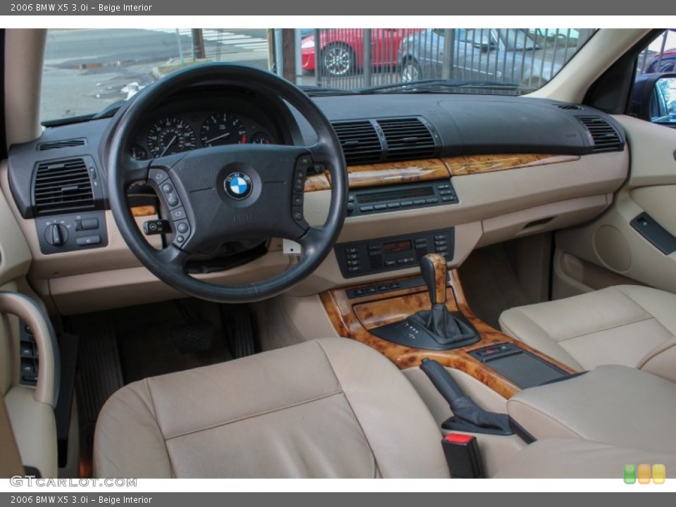 Beige Interior Prime Interior for the 2006 BMW X5 3.0i #78661957