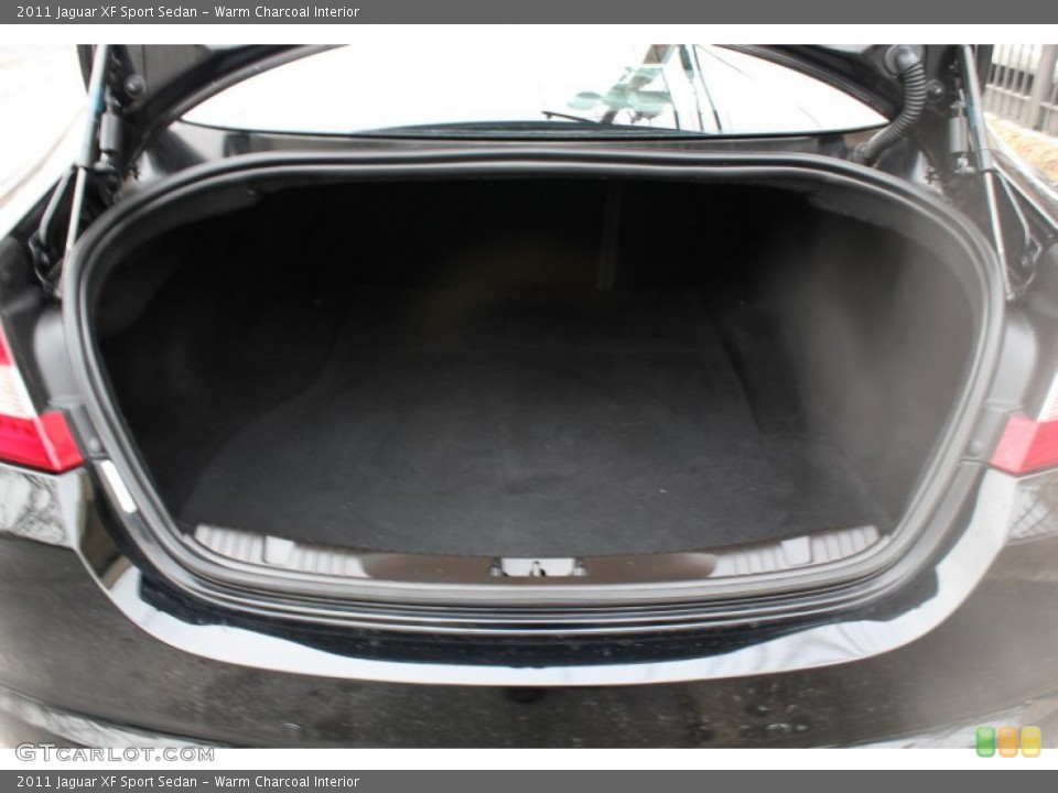 Warm Charcoal Interior Trunk for the 2011 Jaguar XF Sport Sedan #78662314