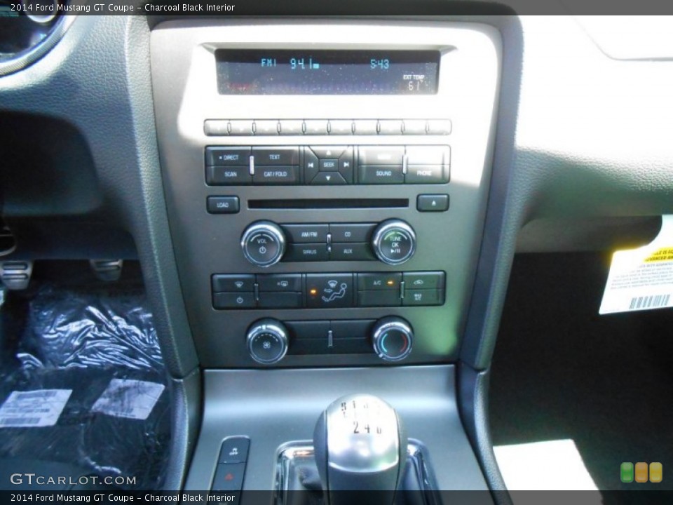 Charcoal Black Interior Controls for the 2014 Ford Mustang GT Coupe #78663595