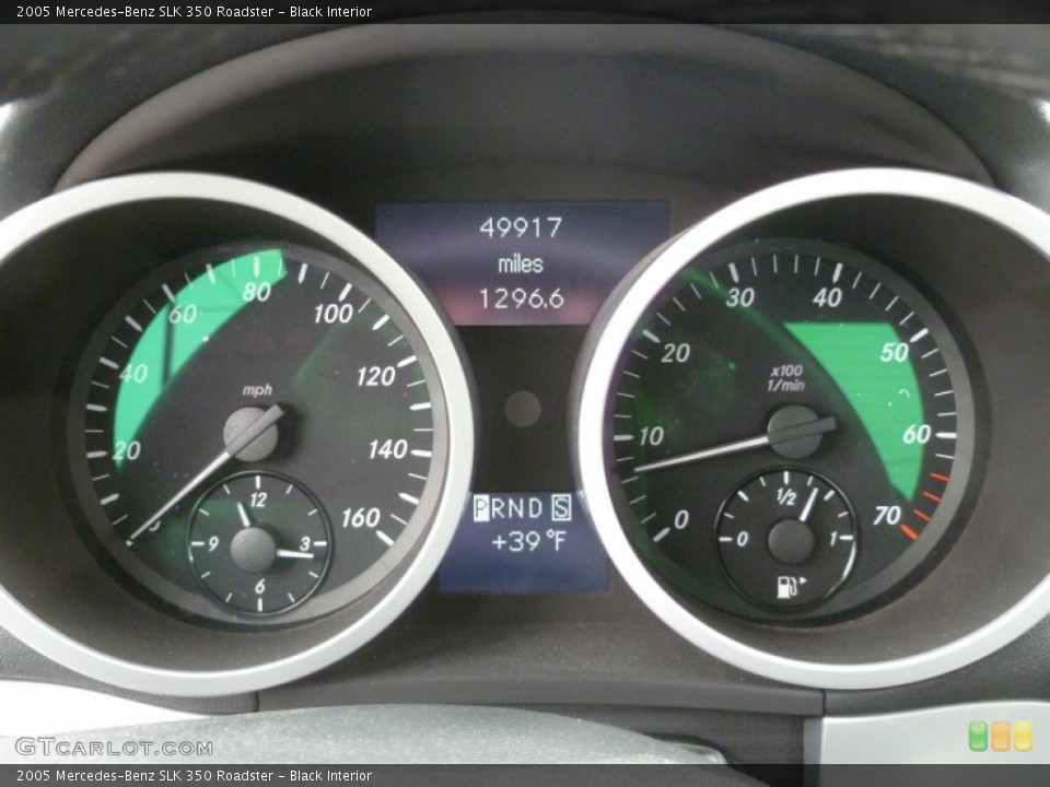 Black Interior Gauges for the 2005 Mercedes-Benz SLK 350 Roadster #78664063