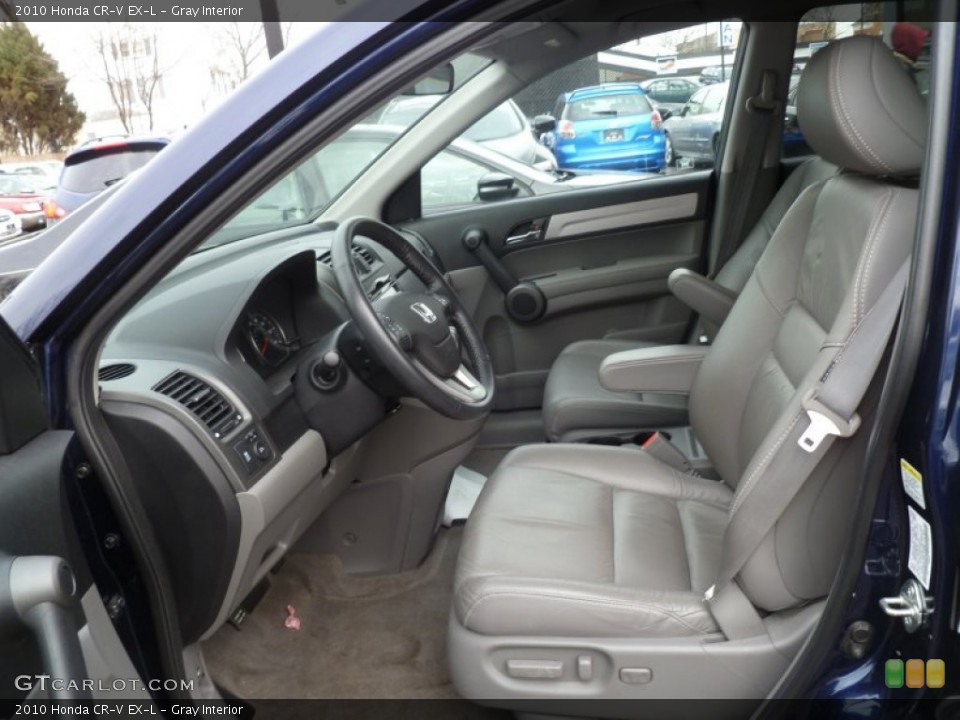Gray Interior Front Seat for the 2010 Honda CR-V EX-L #78664417
