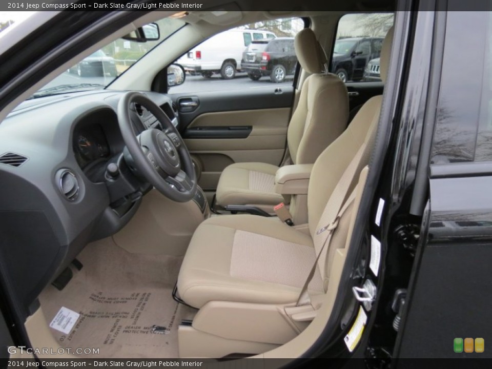 Dark Slate Gray/Light Pebble Interior Photo for the 2014 Jeep Compass Sport #78666331