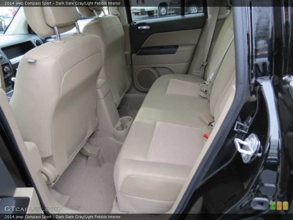 Dark Slate Gray/Light Pebble Interior Rear Seat for the 2014 Jeep Compass Sport #78666356