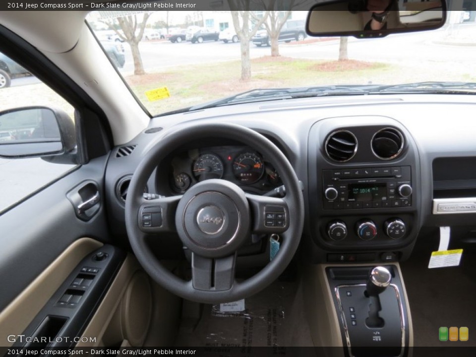 Dark Slate Gray/Light Pebble Interior Dashboard for the 2014 Jeep Compass Sport #78666385