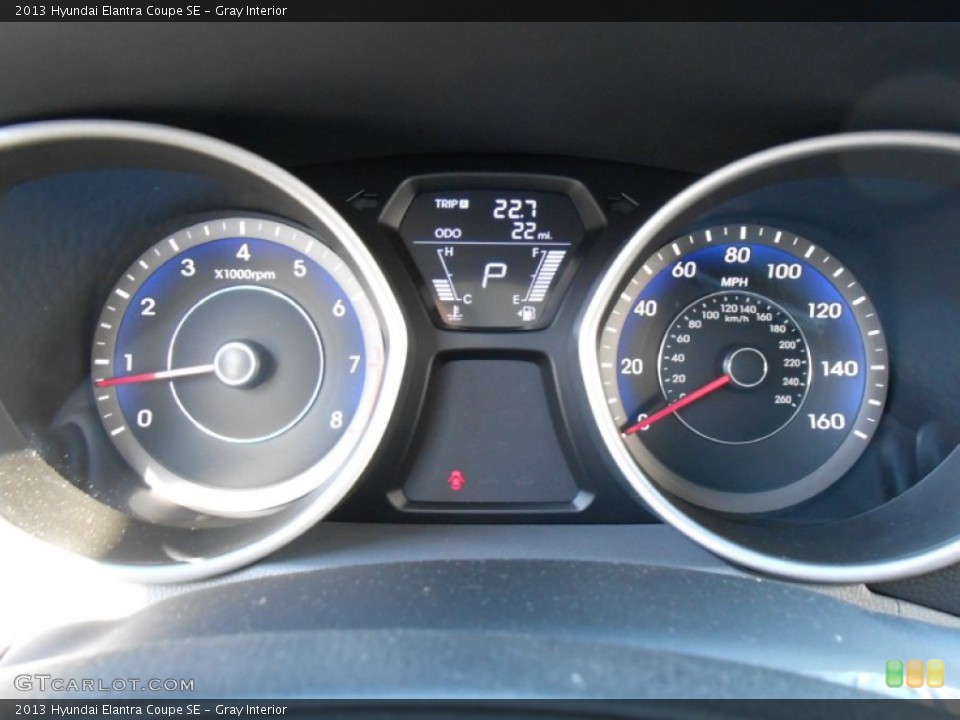 Gray Interior Gauges for the 2013 Hyundai Elantra Coupe SE #78666484