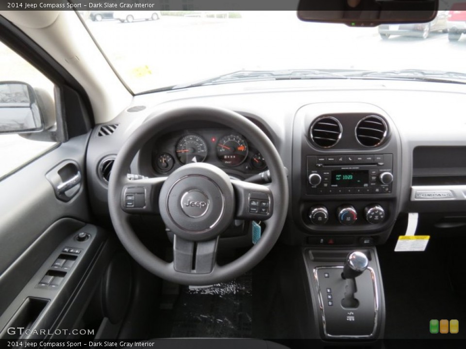 Dark Slate Gray Interior Dashboard for the 2014 Jeep Compass Sport #78666652