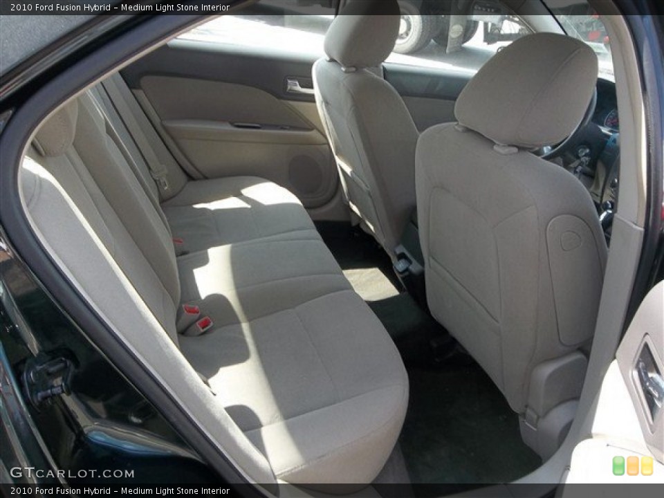 Medium Light Stone Interior Rear Seat for the 2010 Ford Fusion Hybrid #78666715