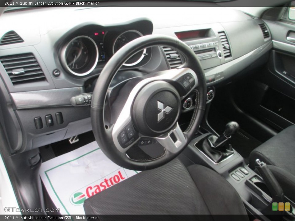 Black Interior Dashboard for the 2011 Mitsubishi Lancer Evolution GSR #78666734