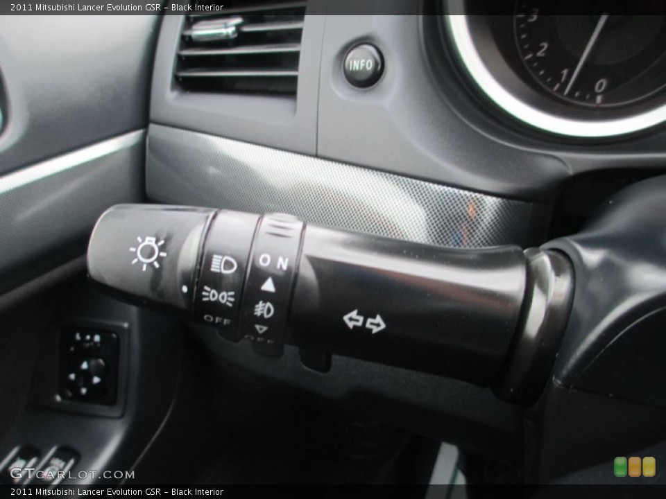 Black Interior Controls for the 2011 Mitsubishi Lancer Evolution GSR #78666862