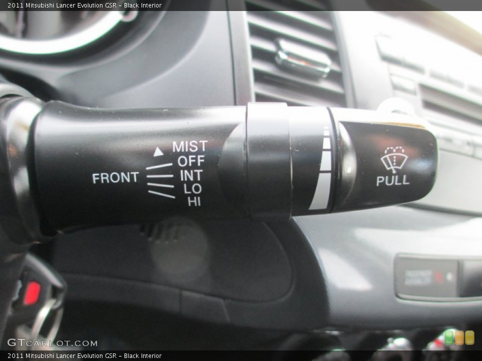 Black Interior Controls for the 2011 Mitsubishi Lancer Evolution GSR #78666880