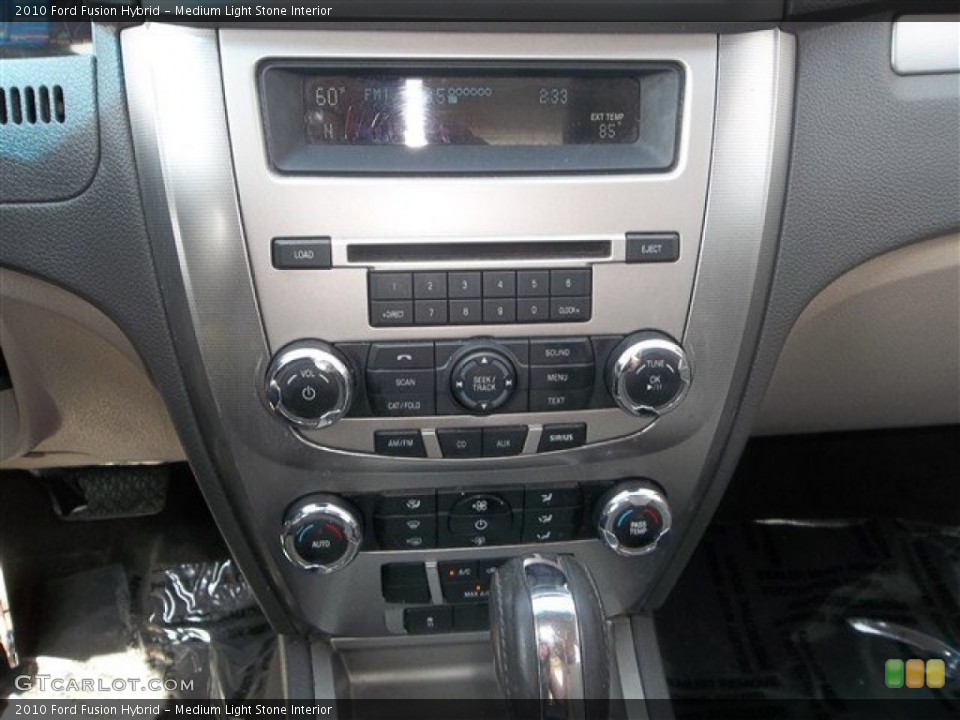 Medium Light Stone Interior Controls for the 2010 Ford Fusion Hybrid #78666886