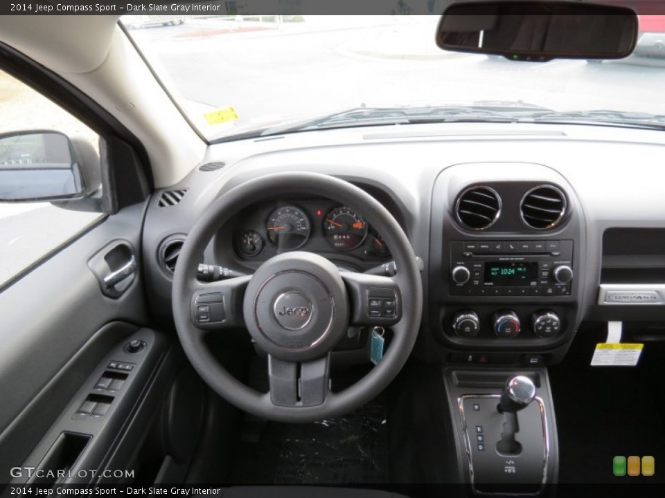 Dark Slate Gray Interior Dashboard for the 2014 Jeep Compass Sport #78666901