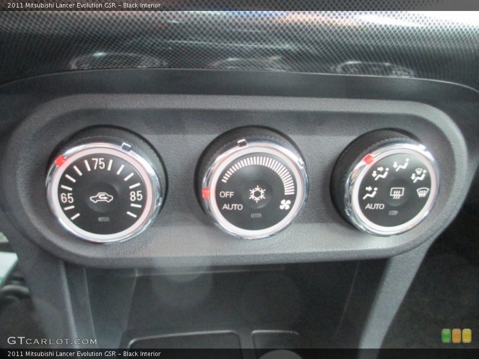 Black Interior Controls for the 2011 Mitsubishi Lancer Evolution GSR #78666973