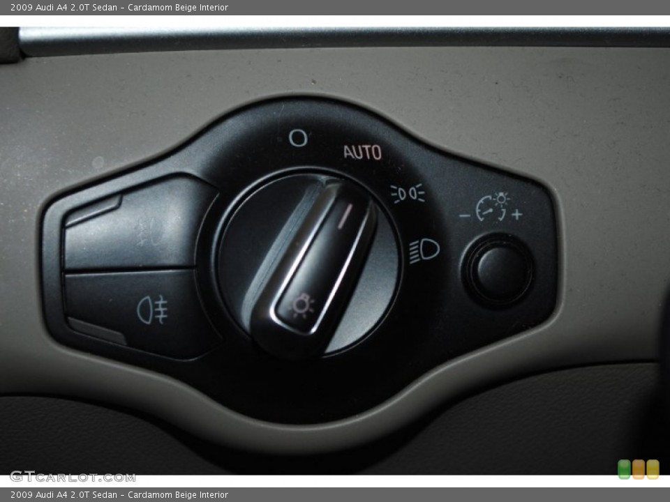 Cardamom Beige Interior Controls for the 2009 Audi A4 2.0T Sedan #78668002