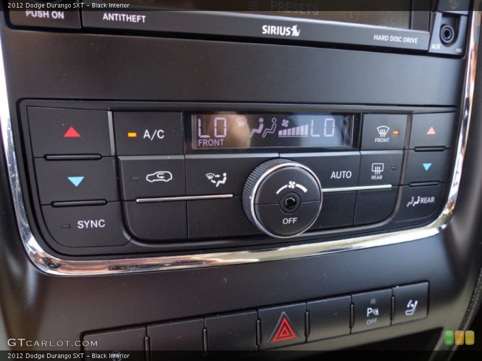 Black Interior Controls for the 2012 Dodge Durango SXT #78668143