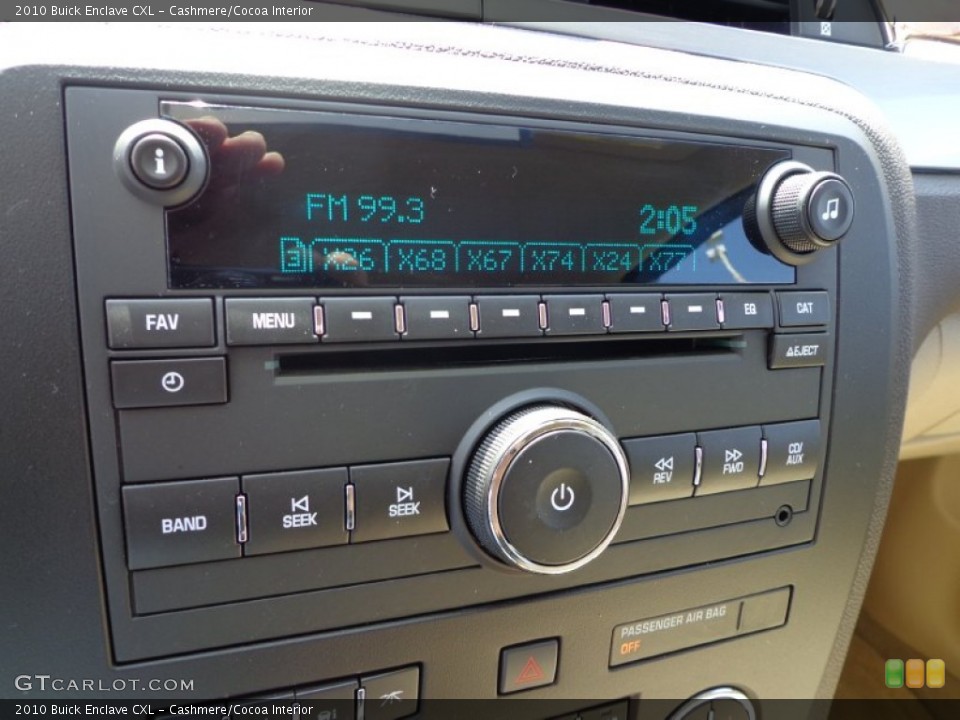 Cashmere/Cocoa Interior Controls for the 2010 Buick Enclave CXL #78668563