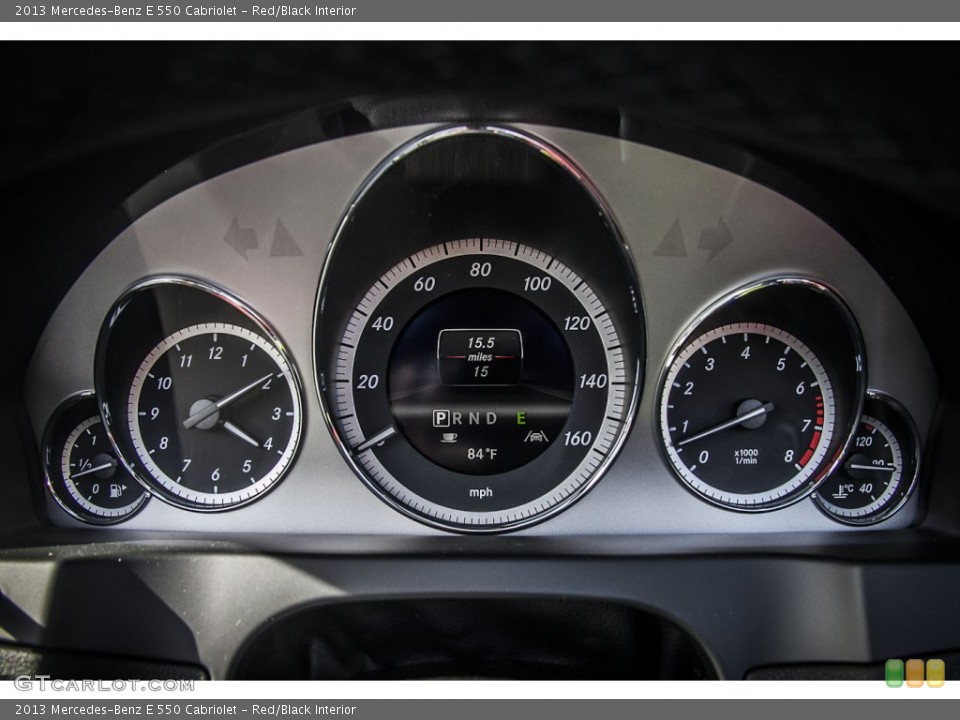 Red/Black Interior Gauges for the 2013 Mercedes-Benz E 550 Cabriolet #78669436