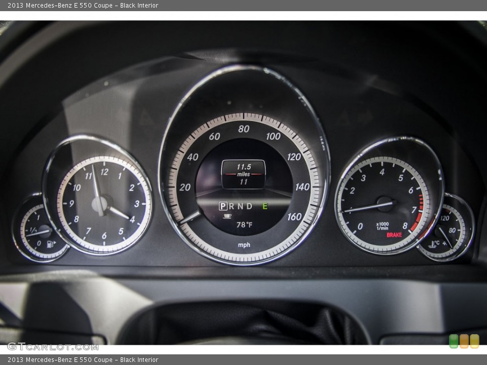 Black Interior Gauges for the 2013 Mercedes-Benz E 550 Coupe #78669805