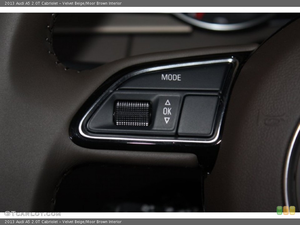 Velvet Beige/Moor Brown Interior Controls for the 2013 Audi A5 2.0T Cabriolet #78669937
