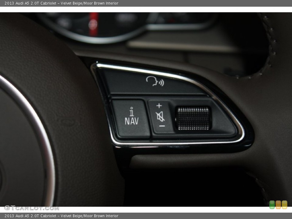 Velvet Beige/Moor Brown Interior Controls for the 2013 Audi A5 2.0T Cabriolet #78669958