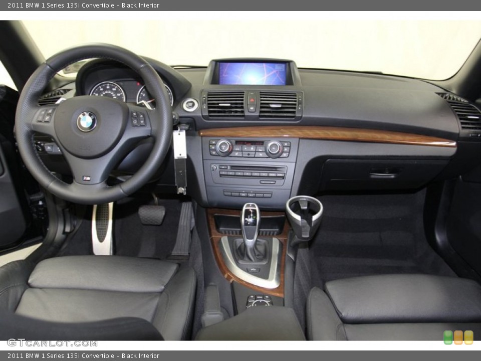 Black Interior Dashboard for the 2011 BMW 1 Series 135i Convertible #78670063