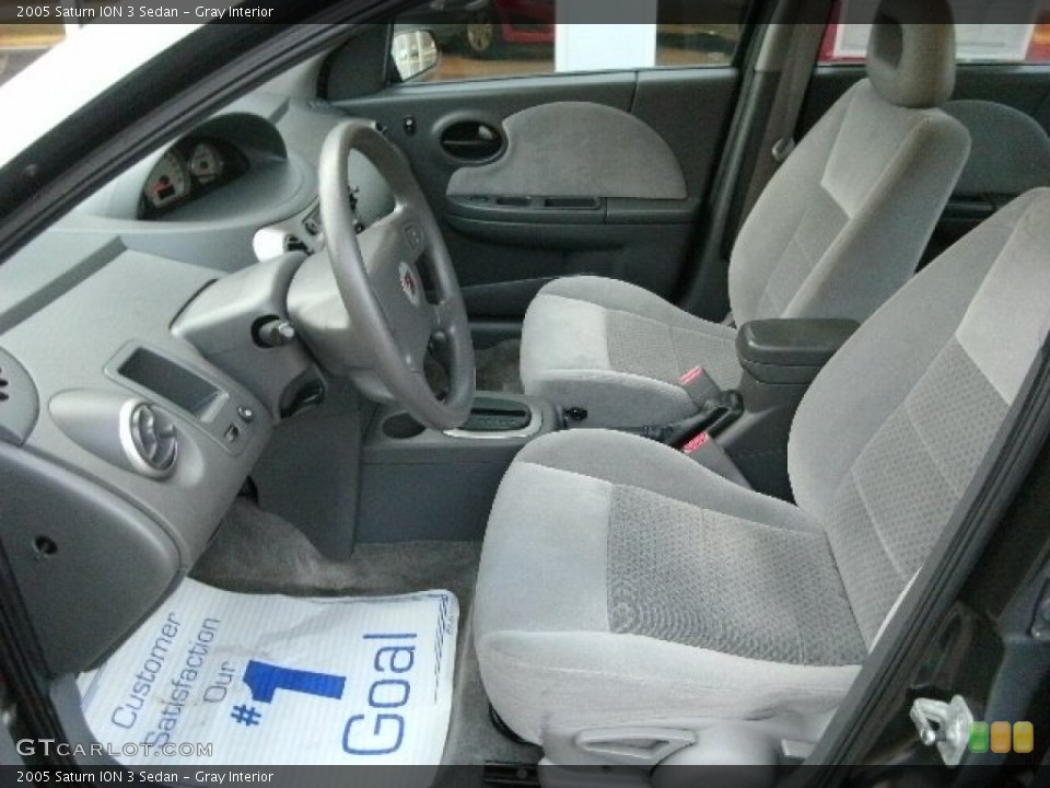 Gray Interior Front Seat for the 2005 Saturn ION 3 Sedan #78670099