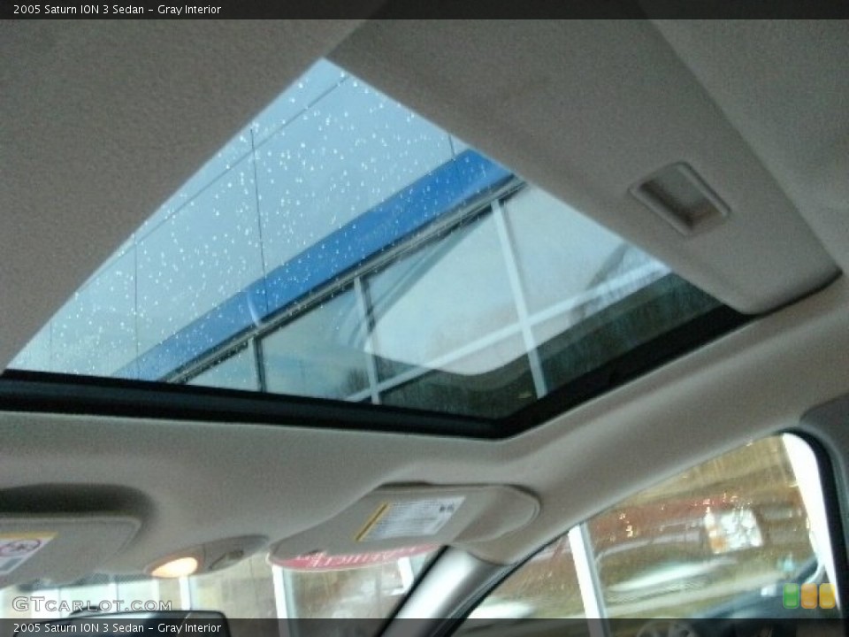 Gray Interior Sunroof for the 2005 Saturn ION 3 Sedan #78670150