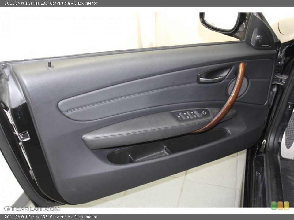 Black Interior Door Panel for the 2011 BMW 1 Series 135i Convertible #78670327