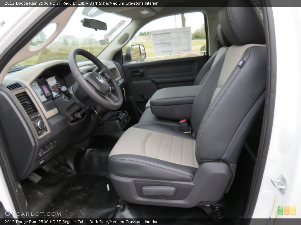 Dark Slate/Medium Graystone Interior Photo for the 2012 Dodge Ram 2500 HD ST Regular Cab #78670952