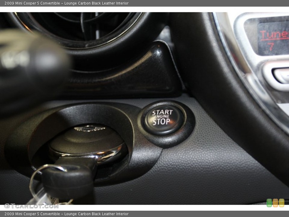Lounge Carbon Black Leather Interior Controls for the 2009 Mini Cooper S Convertible #78671365