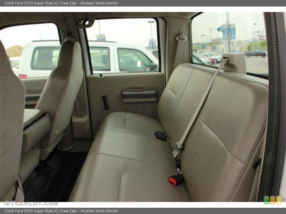 Medium Stone Interior Rear Seat for the 2008 Ford F350 Super Duty XL Crew Cab #78671562