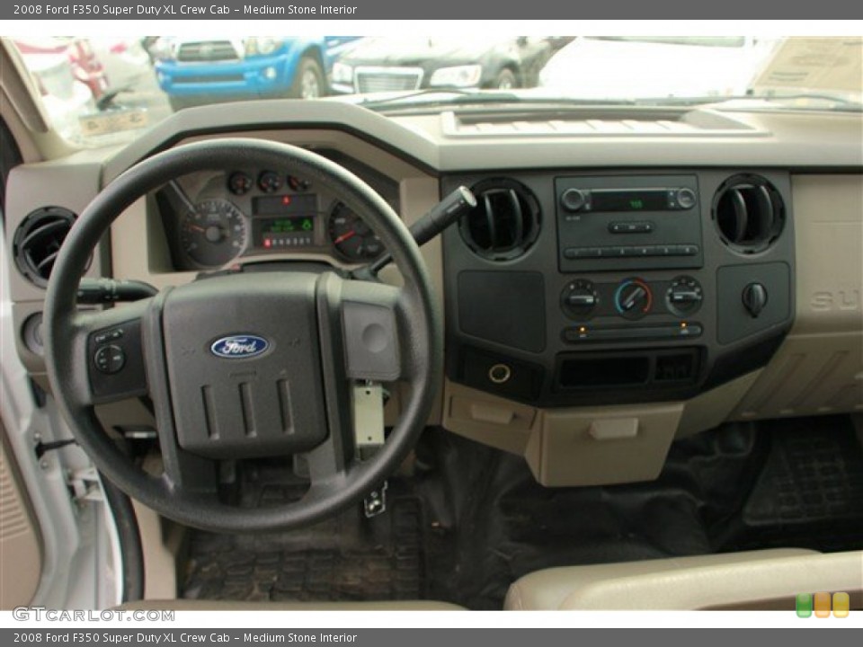 Medium Stone Interior Dashboard for the 2008 Ford F350 Super Duty XL Crew Cab #78671597