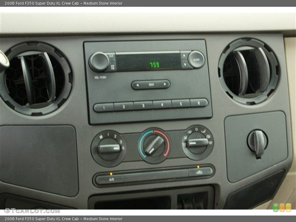 Medium Stone Interior Controls for the 2008 Ford F350 Super Duty XL Crew Cab #78671611
