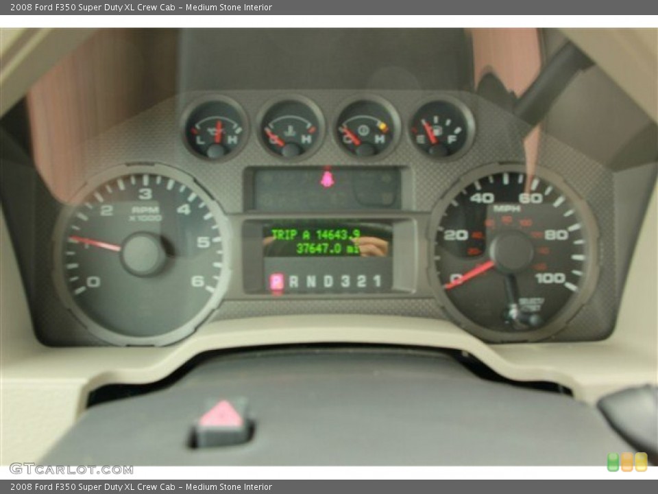 Medium Stone Interior Gauges for the 2008 Ford F350 Super Duty XL Crew Cab #78671650