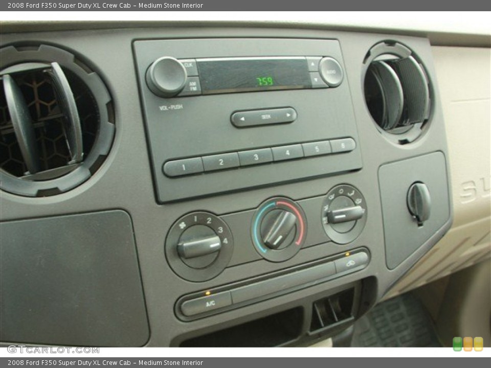 Medium Stone Interior Controls for the 2008 Ford F350 Super Duty XL Crew Cab #78671665