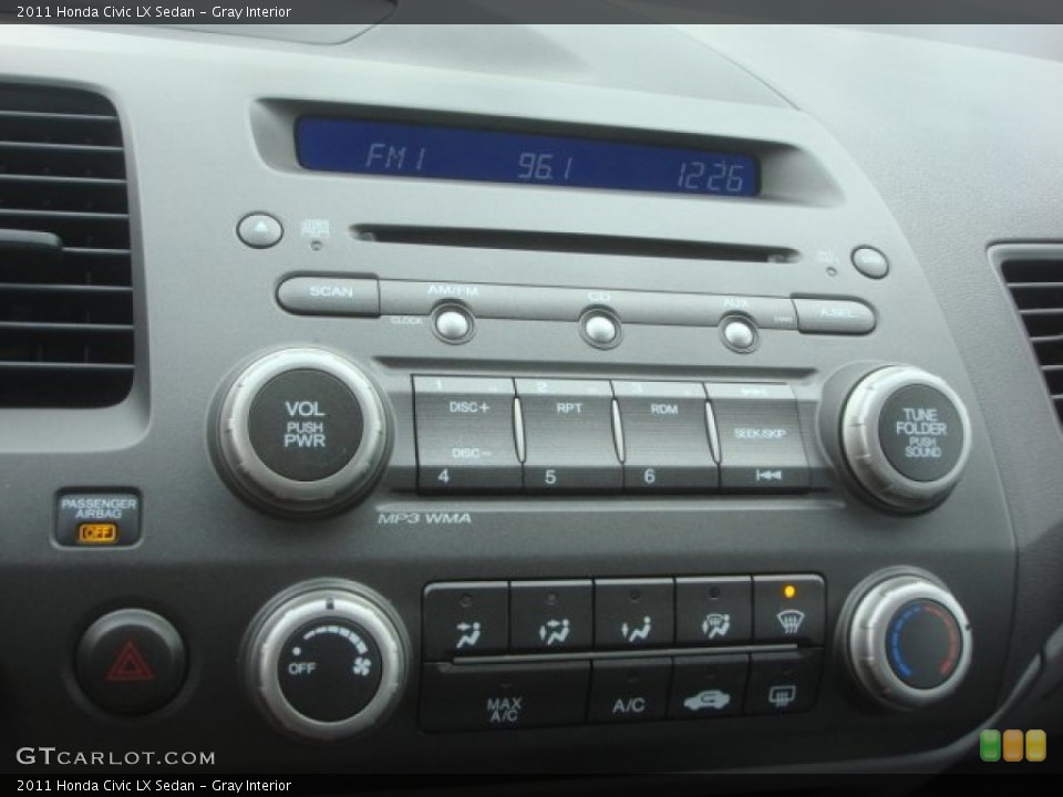 Gray Interior Controls for the 2011 Honda Civic LX Sedan #78671877